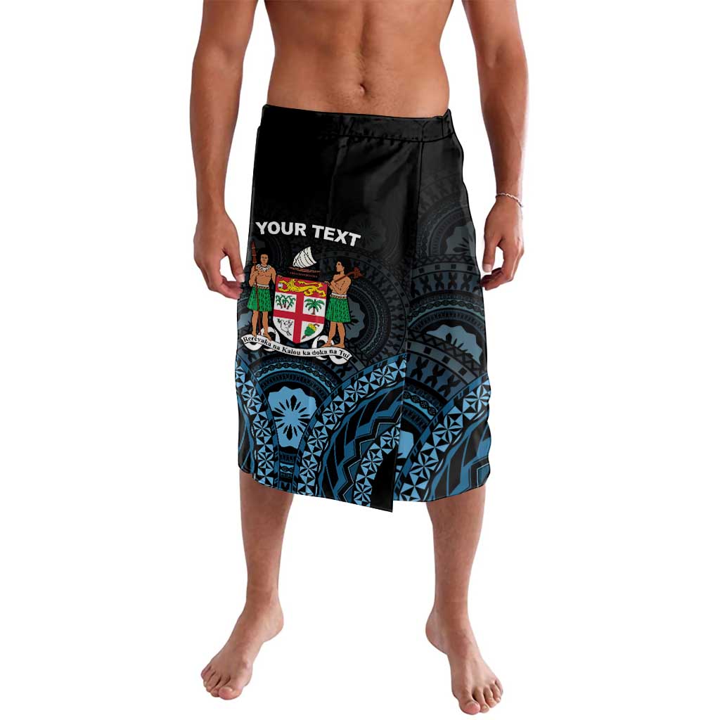 Personalised Happy Fiji Day 1970 Lavalava Flag Grunge Style