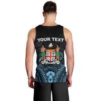 Personalised Happy Fiji Day 1970 Men Tank Top Flag Grunge Style LT05 - Polynesian Pride