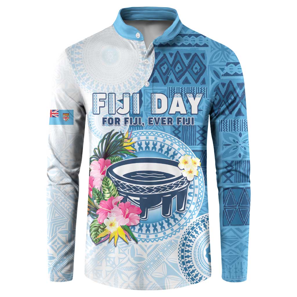 Fiji Day Button Sweatshirt Proud To Be Fijian