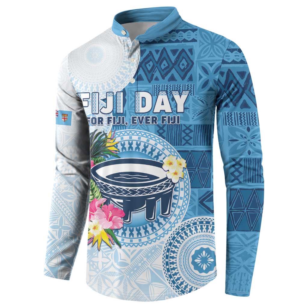 Fiji Day Button Sweatshirt Proud To Be Fijian LT05 - Polynesian Pride