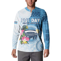 Fiji Day Button Sweatshirt Proud To Be Fijian LT05 - Polynesian Pride