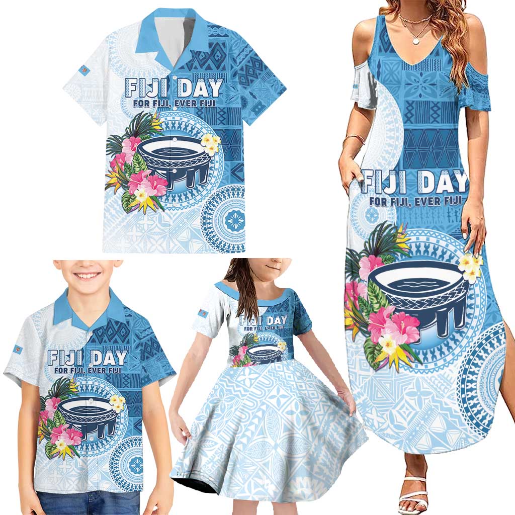 Fiji Day Family Matching Summer Maxi Dress and Hawaiian Shirt Proud To Be Fijian