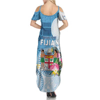 Fiji Day Summer Maxi Dress Proud To Be Fijian LT05 - Polynesian Pride