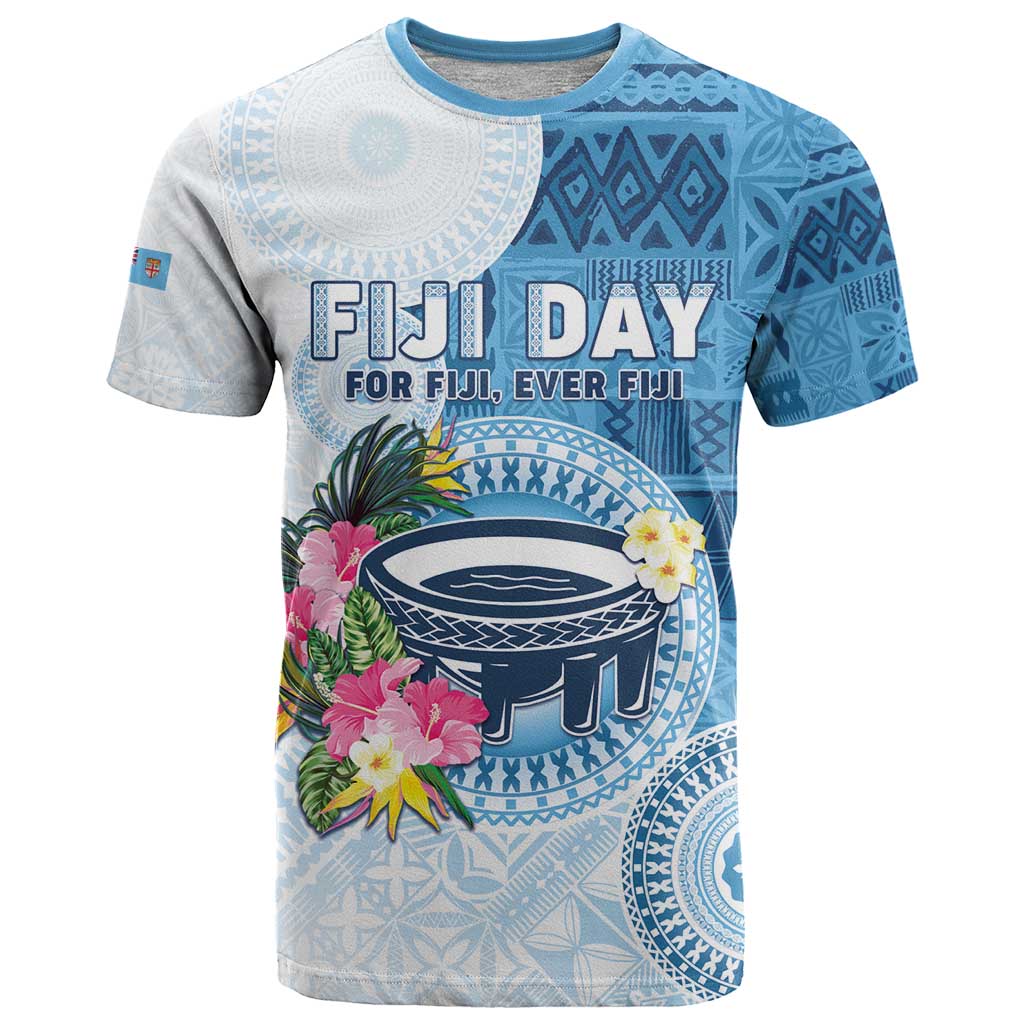 Fiji Day T Shirt Proud To Be Fijian LT05 Blue - Polynesian Pride