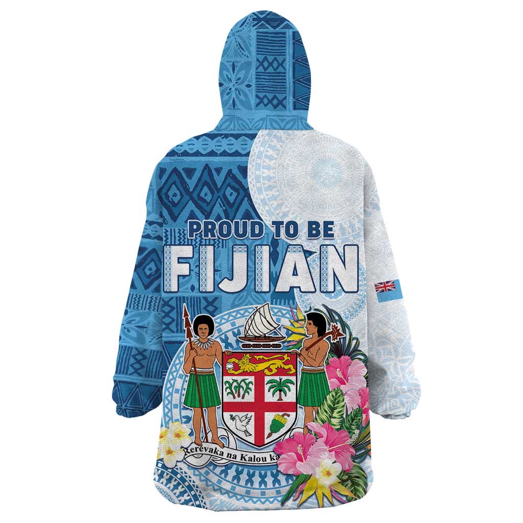 Fiji Day Wearable Blanket Hoodie Proud To Be Fijian LT05 - Polynesian Pride