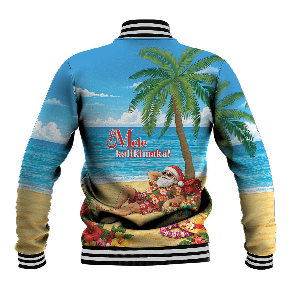 Hawaii Jolly Christmas Baseball Jacket Xmas Is Better At The Beach LT05 - Polynesian Pride