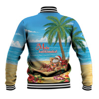 Hawaii Jolly Christmas Baseball Jacket Xmas Is Better At The Beach LT05 - Polynesian Pride