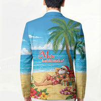 Hawaii Jolly Christmas Blazer Xmas Is Better At The Beach LT05 - Polynesian Pride