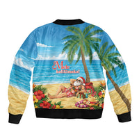 Hawaii Jolly Christmas Bomber Jacket Xmas Is Better At The Beach LT05 - Polynesian Pride