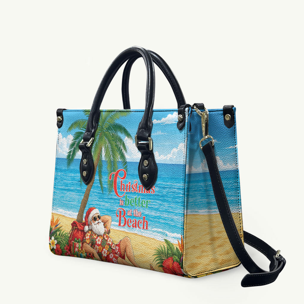 Hawaii Jolly Christmas Leather Bag Xmas Is Better At The Beach