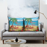Hawaii Jolly Christmas Pillow Cover Xmas Is Better At The Beach LT05 - Polynesian Pride