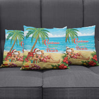 Hawaii Jolly Christmas Pillow Cover Xmas Is Better At The Beach LT05 - Polynesian Pride