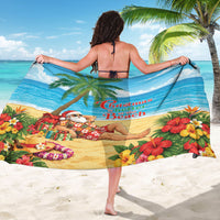Hawaii Jolly Christmas Sarong Xmas Is Better At The Beach LT05 - Polynesian Pride
