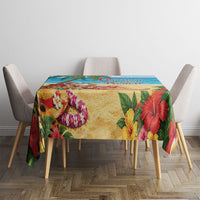Hawaii Jolly Christmas Tablecloth Xmas Is Better At The Beach LT05 - Polynesian Pride