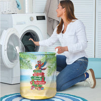 Hawaii Christmas Laundry Basket Have A Very Beachy Christmas LT05 - Polynesian Pride