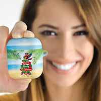 Hawaii Christmas AirPods Case Have A Very Beachy Christmas LT05 - Polynesian Pride
