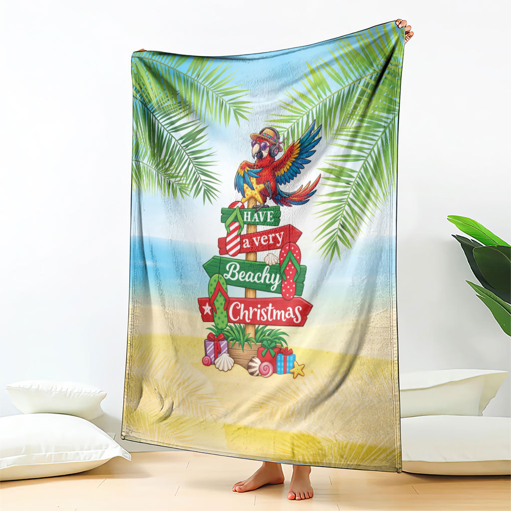 Hawaii Christmas Blanket Have A Very Beachy Christmas LT05 - Polynesian Pride