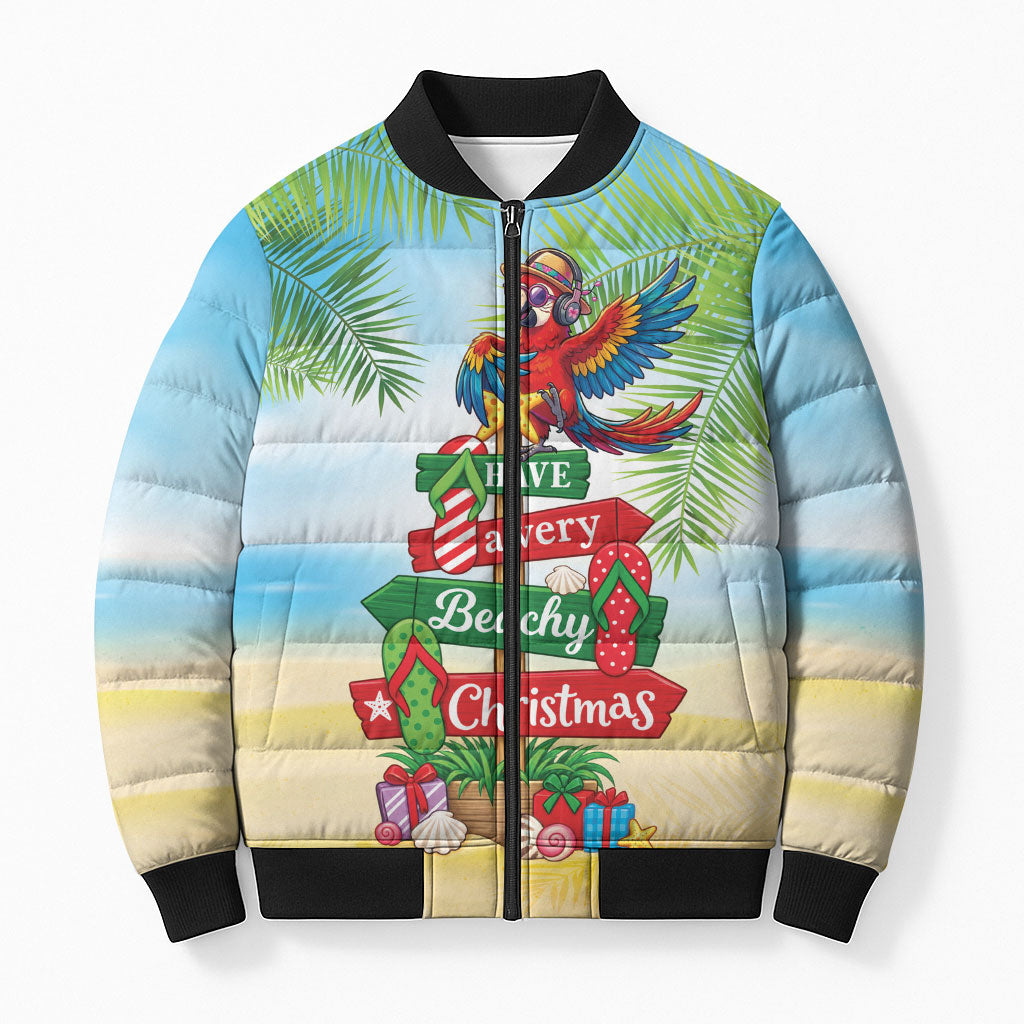 Hawaii Christmas Bomber Puffer Jacket Have A Very Beachy Christmas