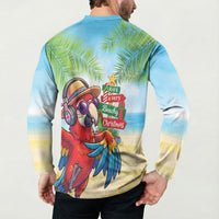 Hawaii Christmas Button Sweatshirt Have A Very Beachy Christmas LT05 - Polynesian Pride