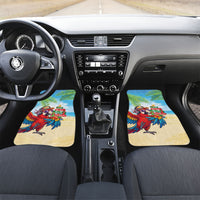 Hawaii Christmas Car Mats Have A Very Beachy Christmas LT05 Set 2pcs - Front Multicolor - Polynesian Pride