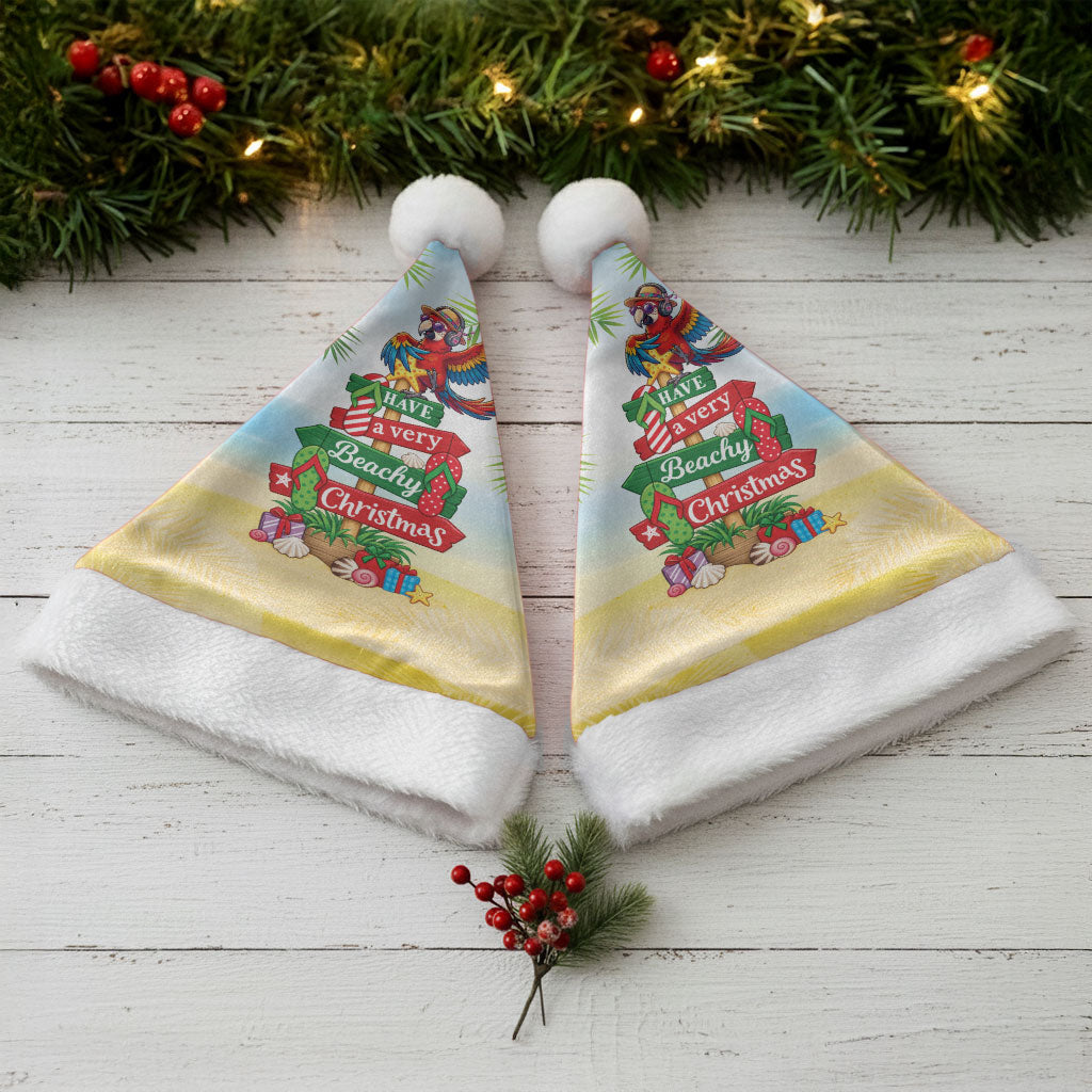 Hawaii Christmas Santa Hat Have A Very Beachy Christmas LT05 - Polynesian Pride
