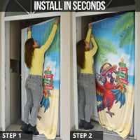 Hawaii Christmas Door Cover Have A Very Beachy Christmas LT05 - Polynesian Pride