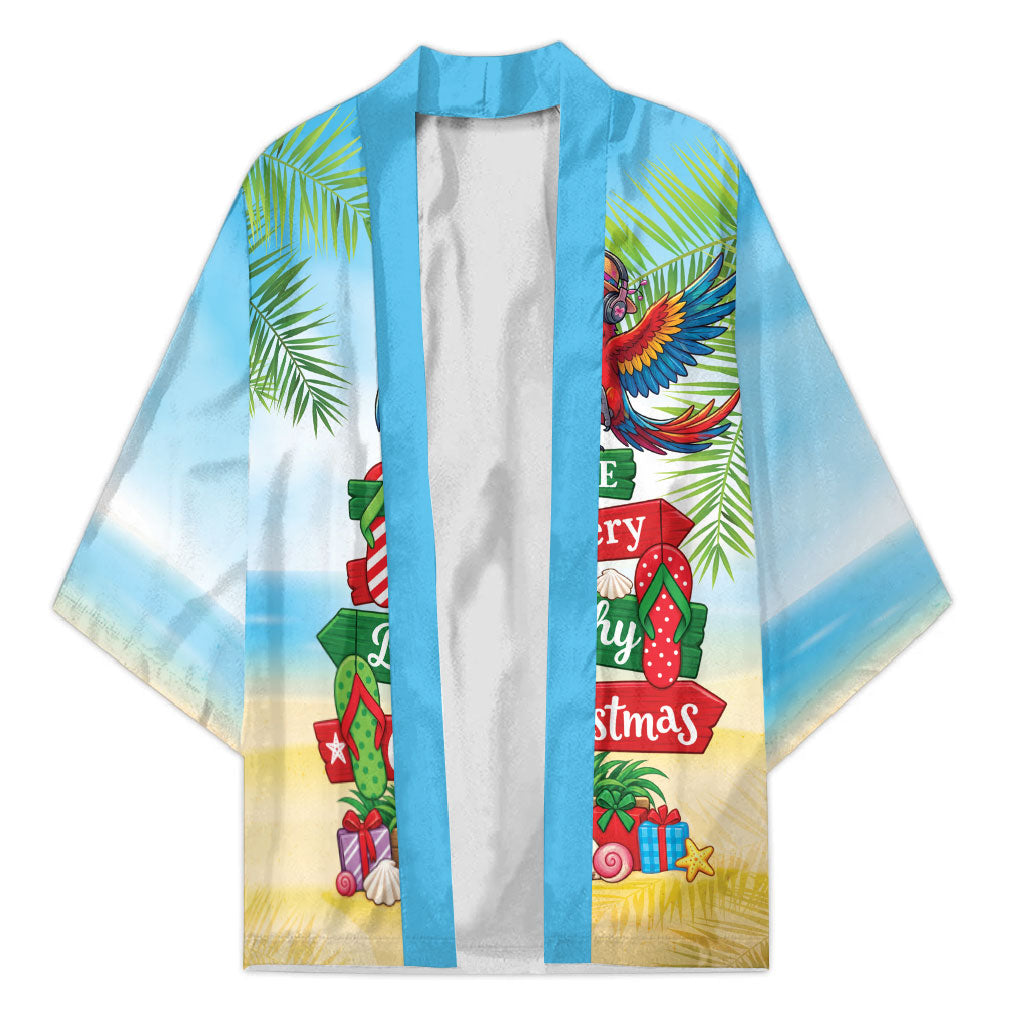 Hawaii Christmas Kimono Have A Very Beachy Christmas LT05 Unisex Multicolor - Polynesian Pride