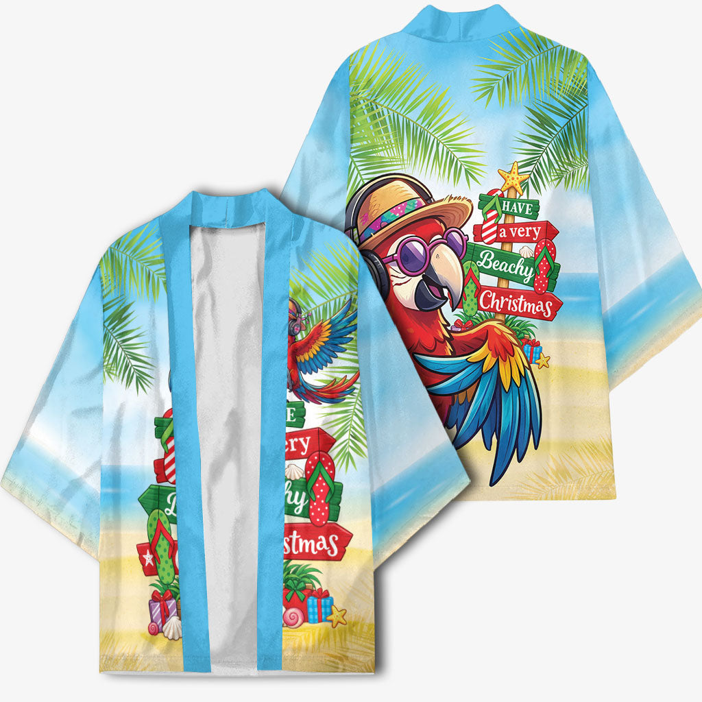 Hawaii Christmas Kimono Have A Very Beachy Christmas LT05 - Polynesian Pride