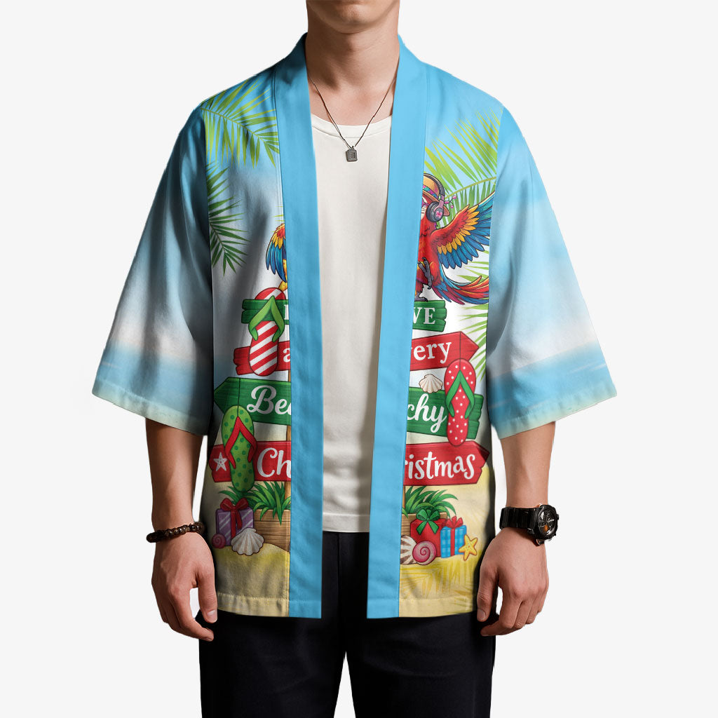 Hawaii Christmas Kimono Have A Very Beachy Christmas LT05 - Polynesian Pride