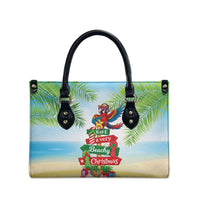 Hawaii Christmas Leather Bag Have A Very Beachy Christmas LT05 - Polynesian Pride