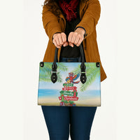 Hawaii Christmas Leather Bag Have A Very Beachy Christmas LT05 - Polynesian Pride