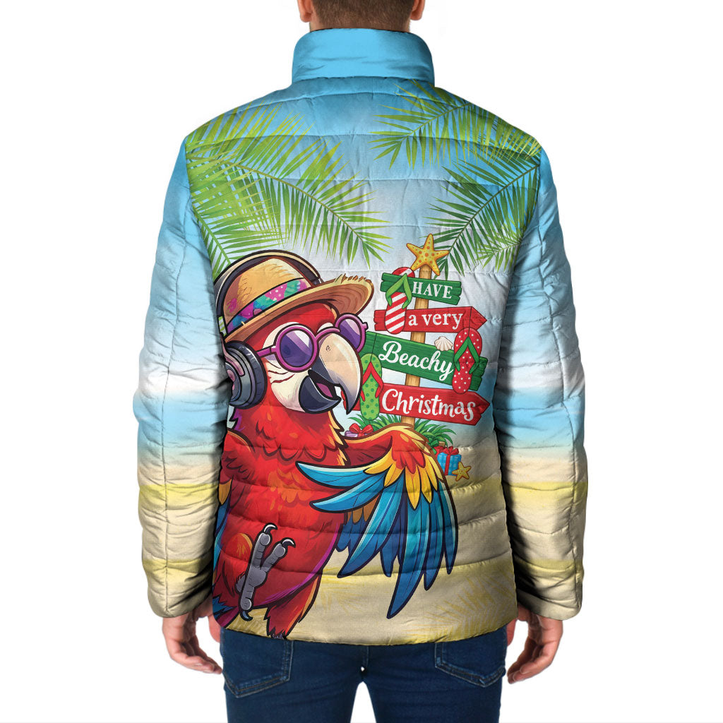 Hawaii Christmas Padded Jacket Have A Very Beachy Christmas LT05 - Polynesian Pride