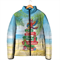 Hawaii Christmas Padded Jacket Have A Very Beachy Christmas LT05 - Polynesian Pride