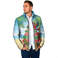 Hawaii Christmas Padded Jacket Have A Very Beachy Christmas LT05 - Polynesian Pride