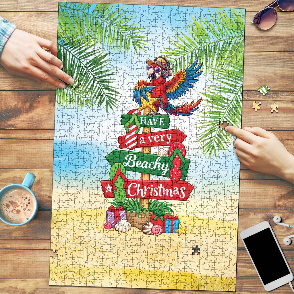 Hawaii Christmas Puzzle Have A Very Beachy Christmas LT05 Multicolor - Polynesian Pride