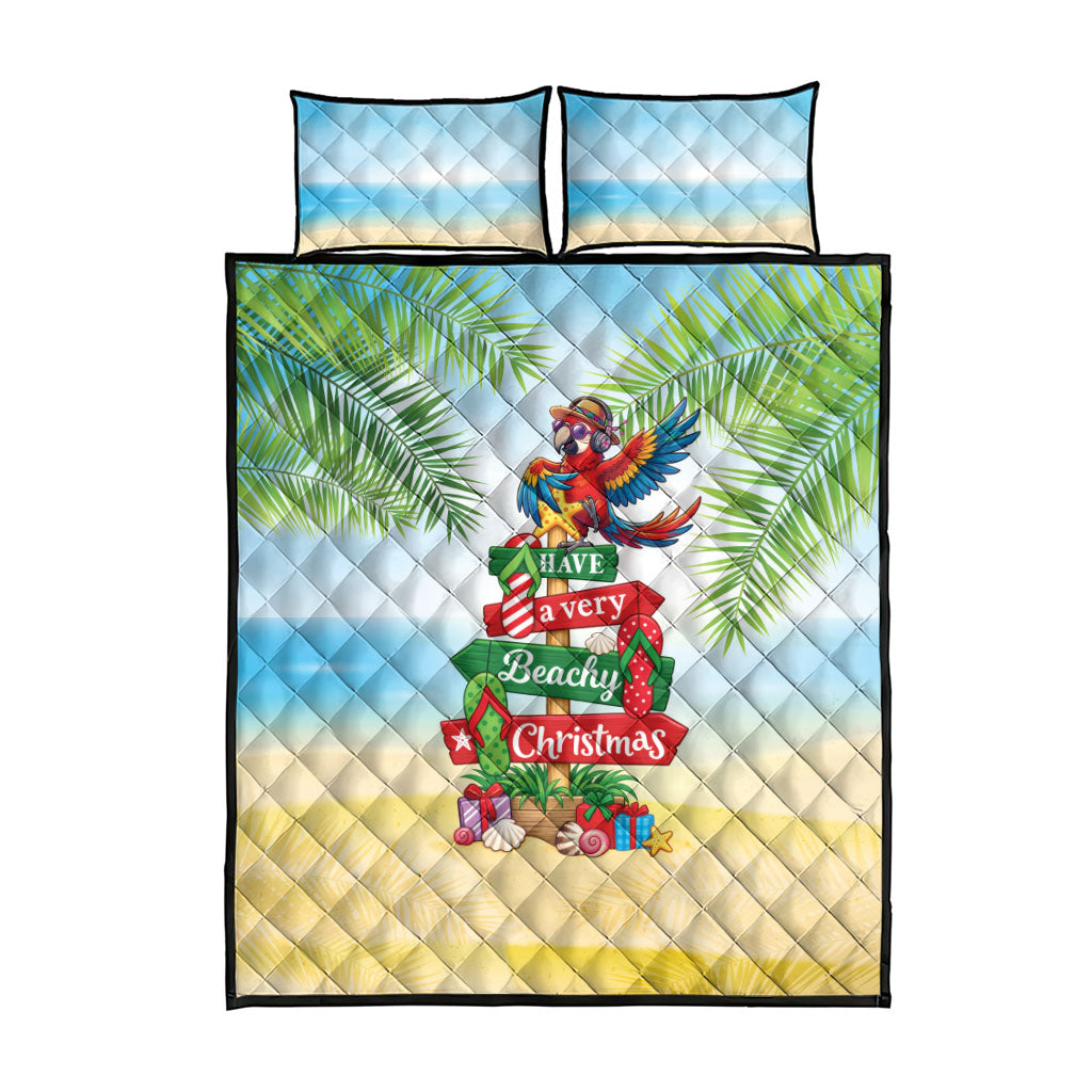 Hawaii Christmas Quilt Bed Set Have A Very Beachy Christmas LT05 - Polynesian Pride