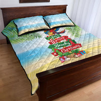 Hawaii Christmas Quilt Bed Set Have A Very Beachy Christmas LT05 - Polynesian Pride