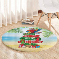 Hawaii Christmas Round Carpet Have A Very Beachy Christmas LT05 - Polynesian Pride