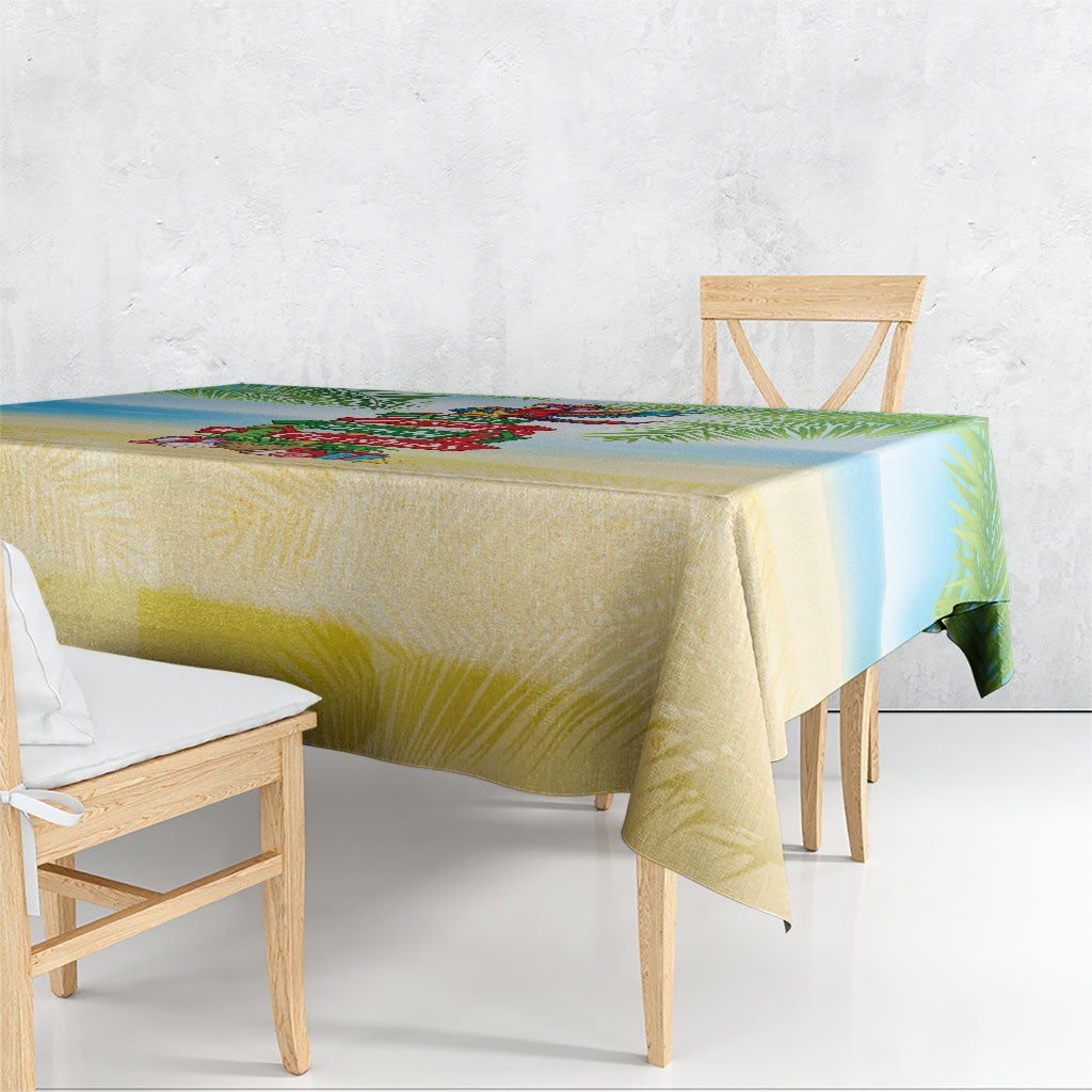Hawaii Christmas Tablecloth Have A Very Beachy Christmas LT05 - Polynesian Pride