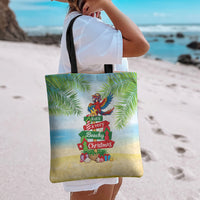 Hawaii Christmas Tote Bag Have A Very Beachy Christmas LT05 - Polynesian Pride