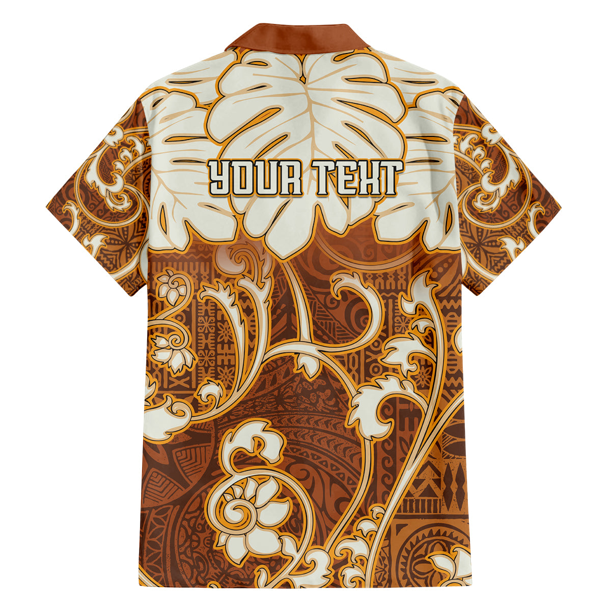Personalized Fiji Spring Break Family Matching Off Shoulder Short Dress and Hawaiian Shirt Fijian Tapa Pattern Brown LT05 - Polynesian Pride