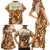 Personalized Fiji Spring Break Family Matching Short Sleeve Bodycon Dress and Hawaiian Shirt Fijian Tapa Pattern Brown LT05 - Polynesian Pride