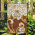 Fiji Spring Break Garden Flag Fijian Tapa Pattern Brown LT05 Garden Flag Brown - Polynesian Pride