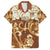 Personalized Fiji Spring Break Hawaiian Shirt Fijian Tapa Pattern Brown LT05 Brown - Polynesian Pride