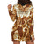 Personalized Fiji Spring Break Hoodie Dress Fijian Tapa Pattern Brown LT05 - Polynesian Pride