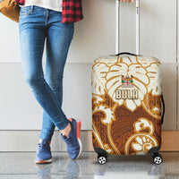 Fiji Spring Break Luggage Cover Fijian Tapa Pattern Brown LT05 - Polynesian Pride