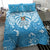 Fiji Spring Break Bedding Set Fijian Tapa Pattern Blue LT05 - Polynesian Pride