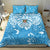 Fiji Spring Break Bedding Set Fijian Tapa Pattern Blue LT05 - Polynesian Pride