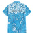 Personalized Fiji Spring Break Family Matching Puletasi Dress and Hawaiian Shirt Fijian Tapa Pattern Blue LT05 - Polynesian Pride