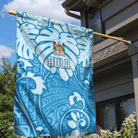 Fiji Spring Break Garden Flag Fijian Tapa Pattern Blue LT05 - Polynesian Pride
